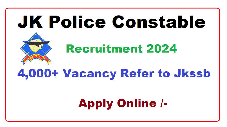 JKSSB Police Constable Recruitment 2024: Apply for 4002 posts from August 08 at jkssb.nic.in, Check Post Details